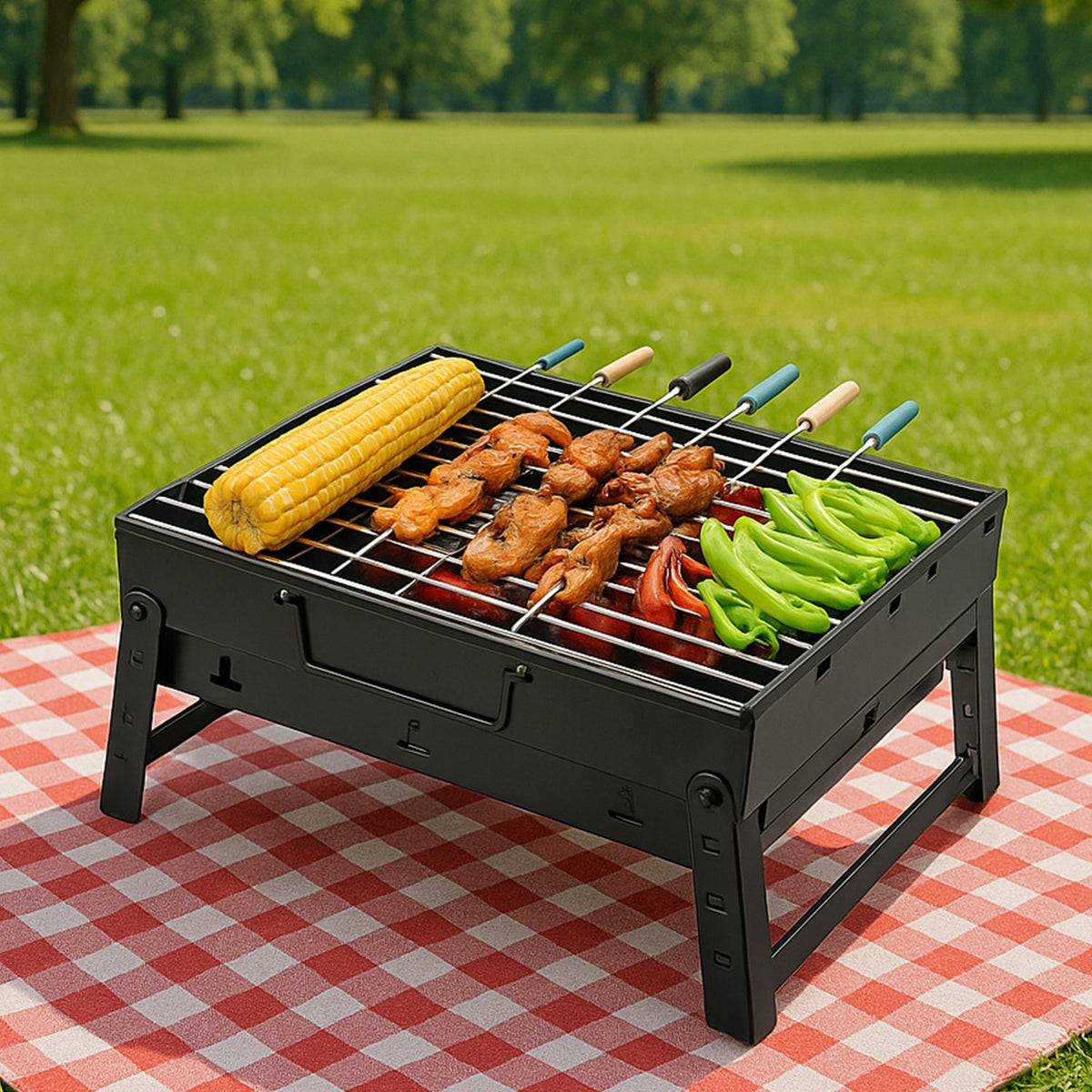 Barbecue Grill – Ideal for Grilling Meats, Chicken & Skewers