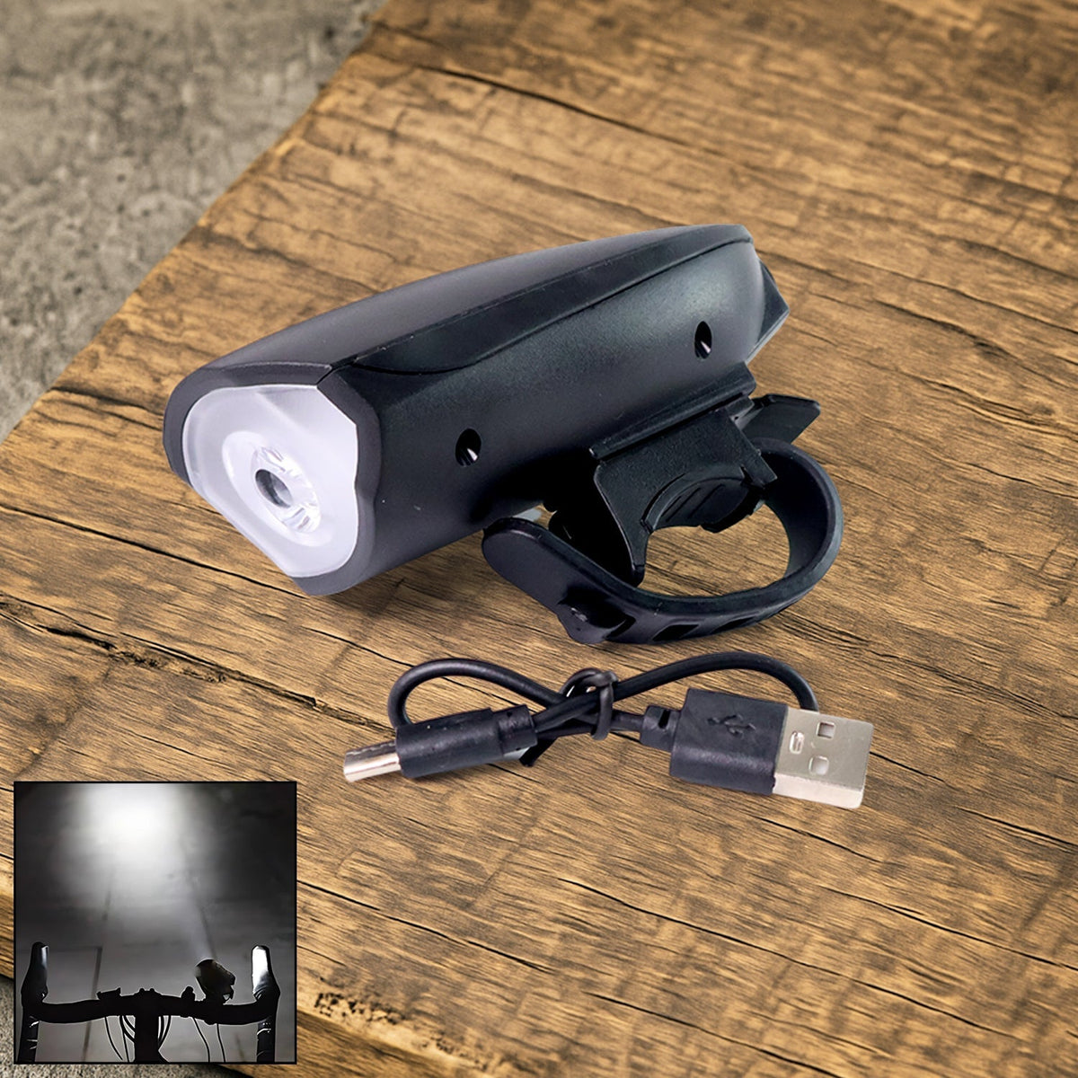 Bicycle LED Light Work On Battery (Speaker Not Included)