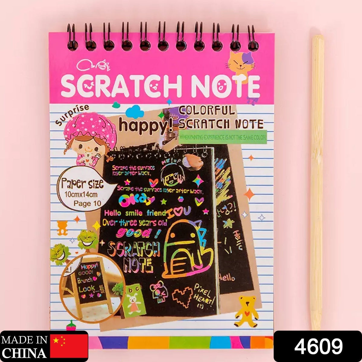 Rainbow Art Scratch Paper Book