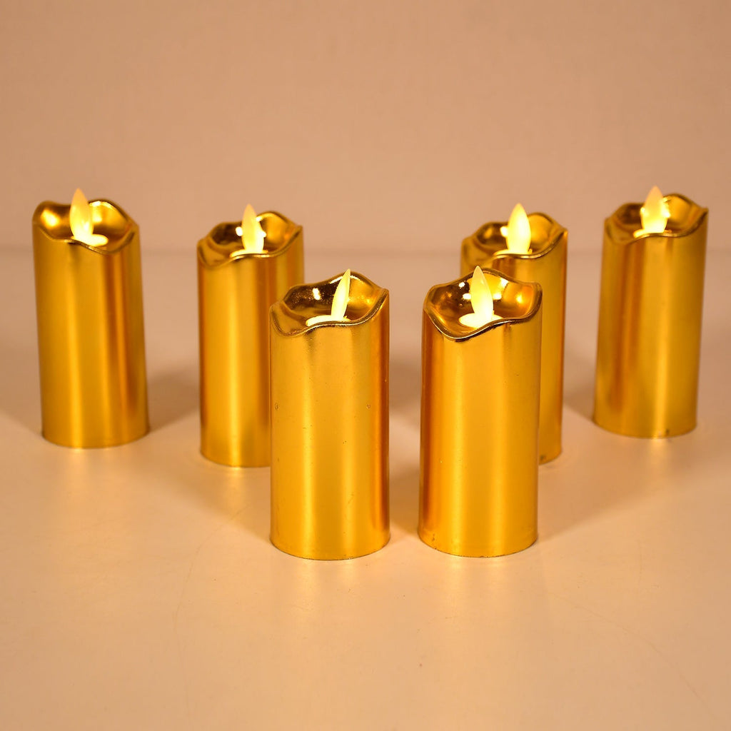 12Pc Golden Candles
