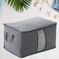 Premium Quilted Foldable Storage Bag with Transparent Window