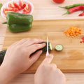 Bamboo chopping board with holder