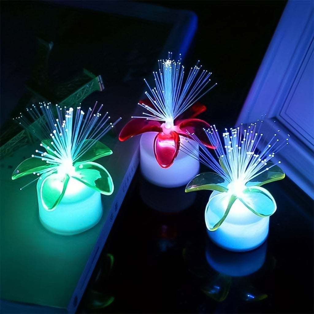 Pack of 12 Mini Fiber Optic LED Table Centerpieces for Diwali