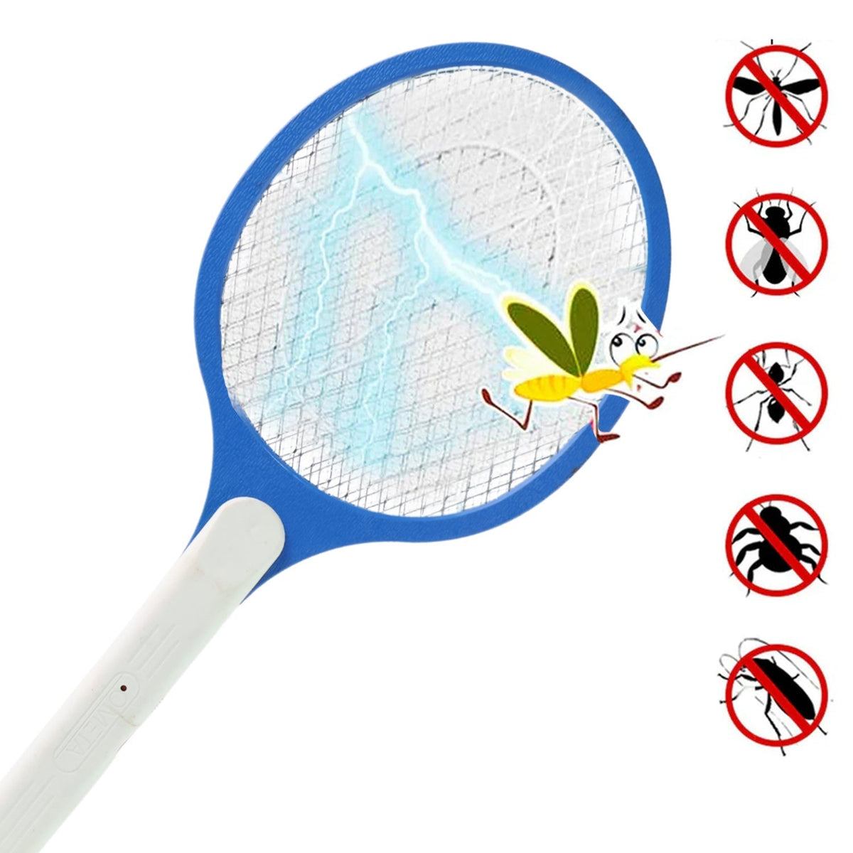 Anti Mosquito Racquet Rechargeable Insect Killer Bat with LED Light