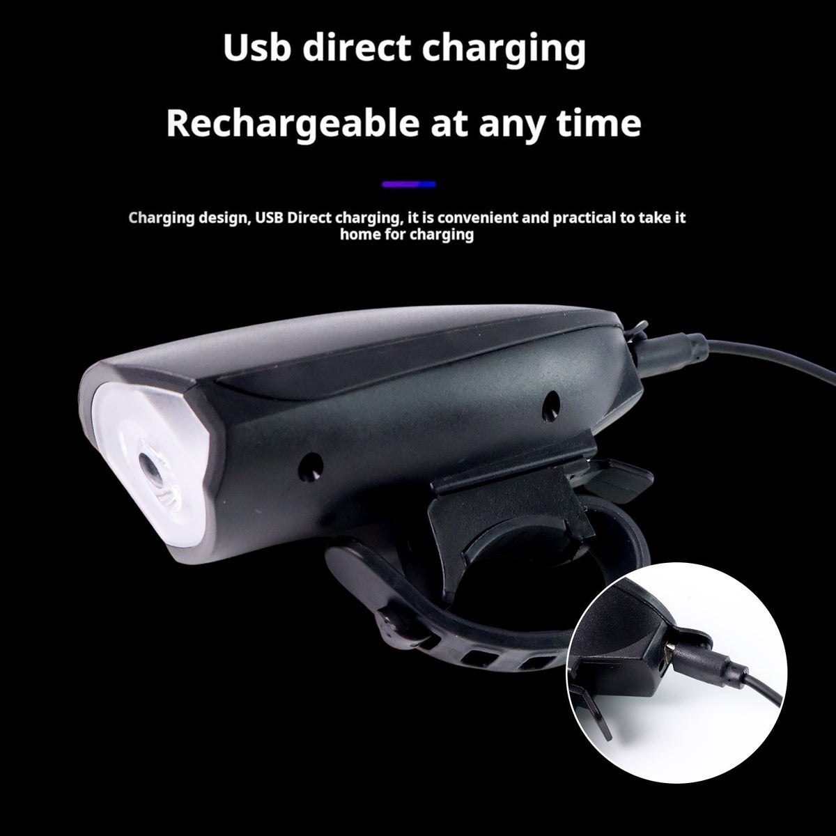 Bicycle LED Light Work On Battery (Speaker Not Included)
