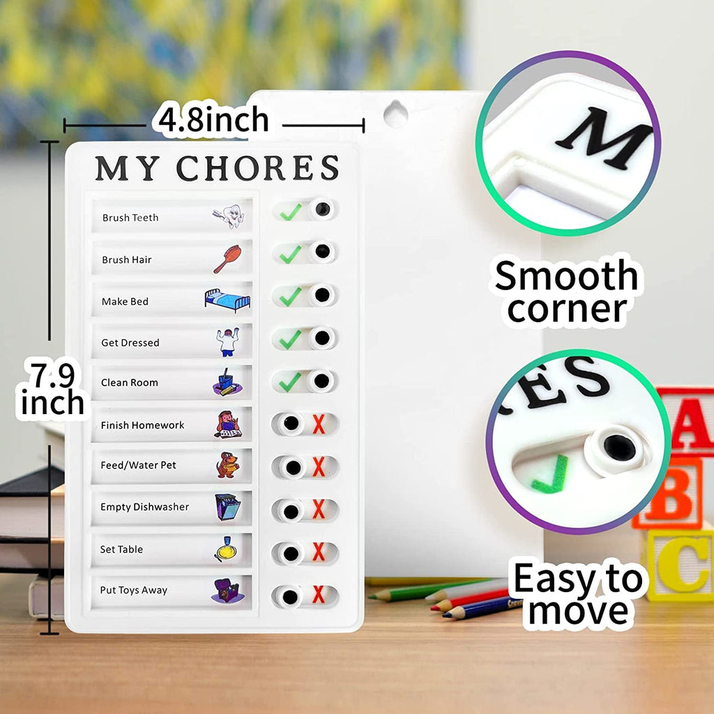 Portable Chores Note Board – Home Management Planning Memo Board (20×12 cm)