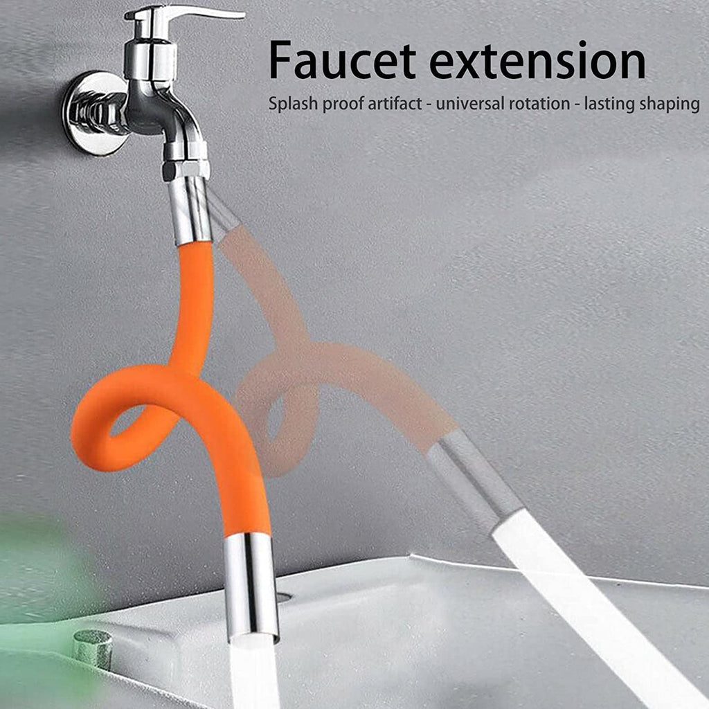 Flexible Water Tap Extender - 360° Adjustable Foaming Extension Tube Connector (46cm)