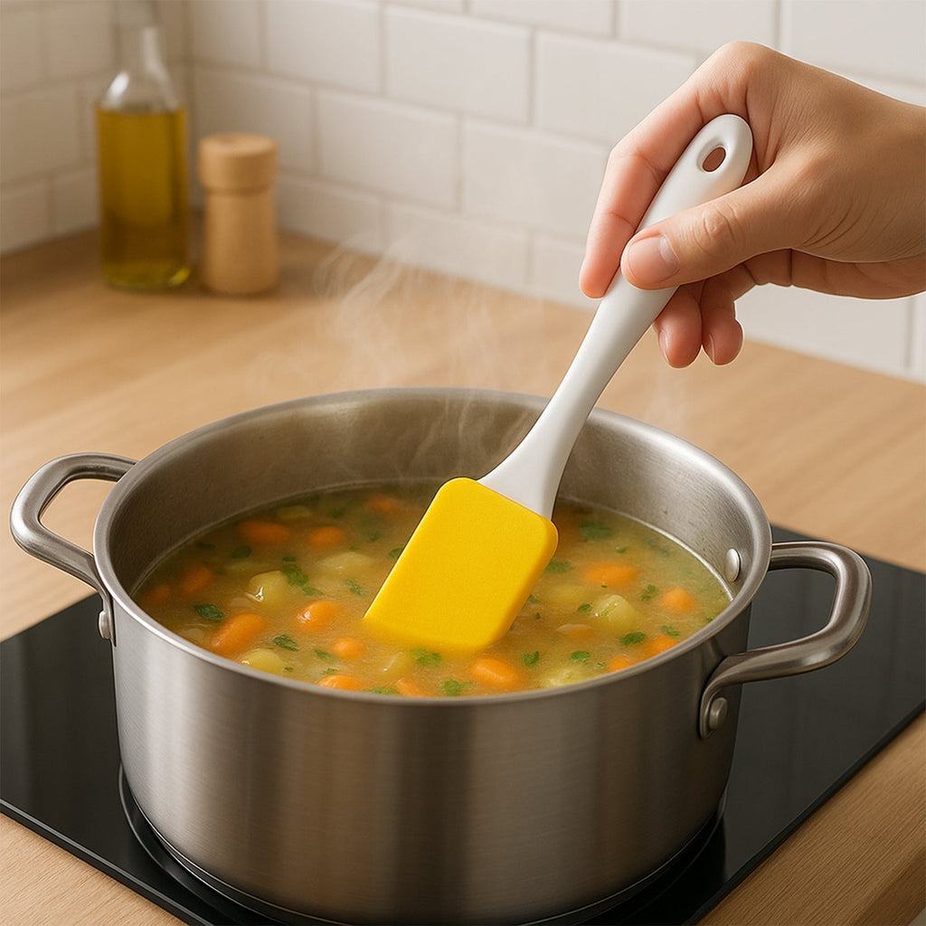 Spatula and Pastry Brush for Cake Decoration
