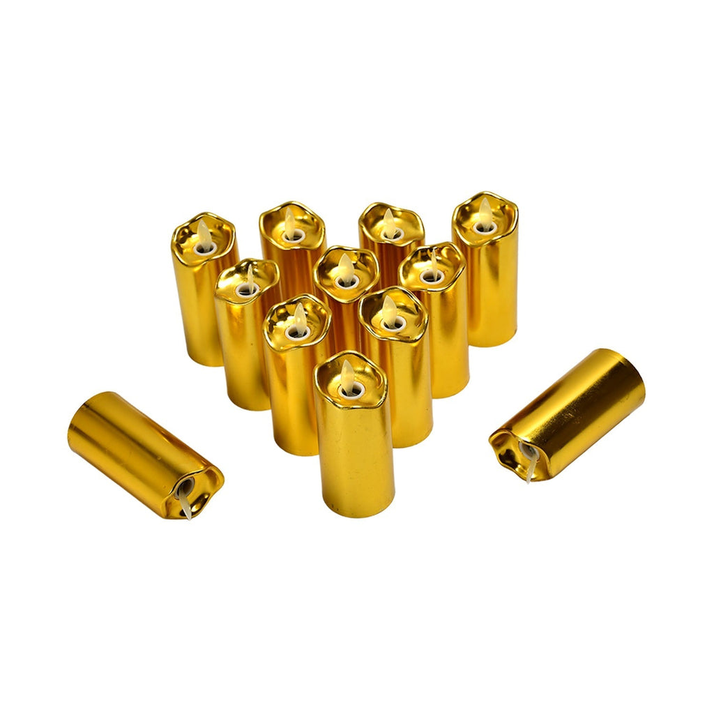 12Pc Golden Candles