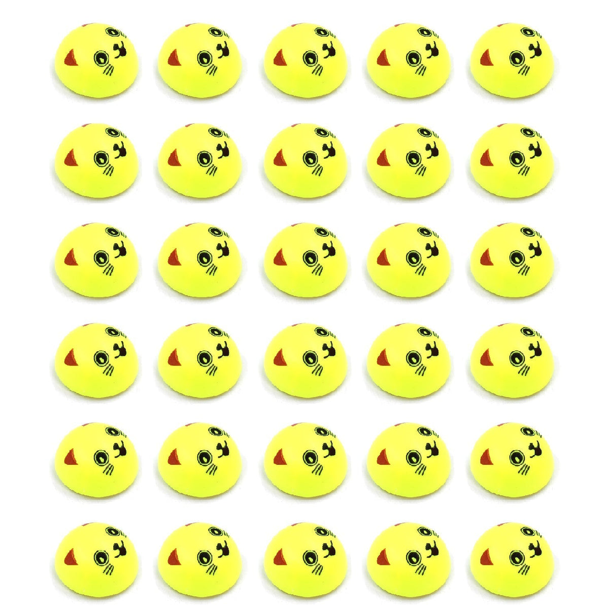 Fun pull-back smiley toys in different designs