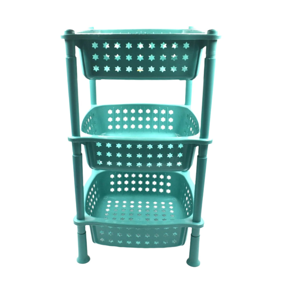 Multi-purpose round kitchen trolley