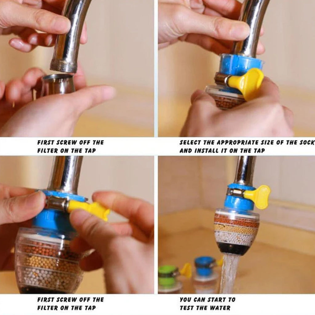 Water Faucet Clean Purifier Filter Cartridge Water Tap  Six Layer