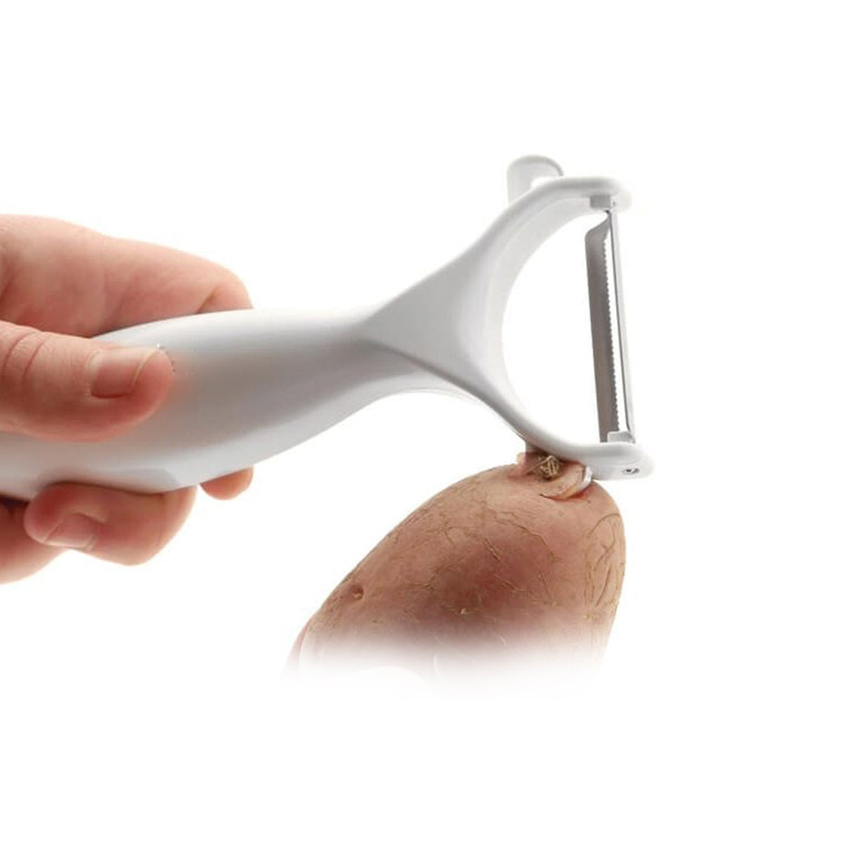 Reliable peeler for quick and efficient peeling of fruits and vegetables.