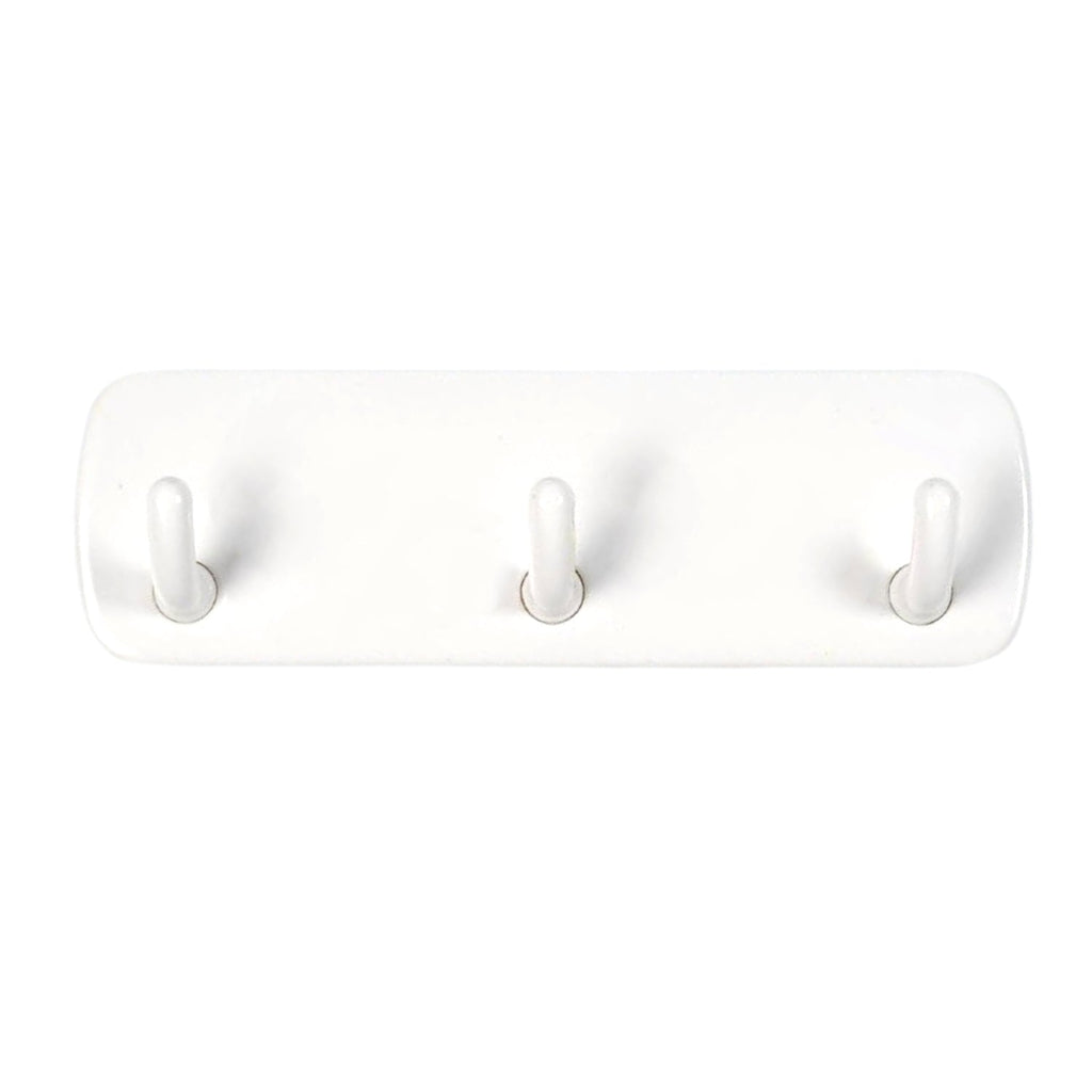 3 Pin Plastic Cloth hanger, Wall Door Hooks Rail for Hanging Clothes.