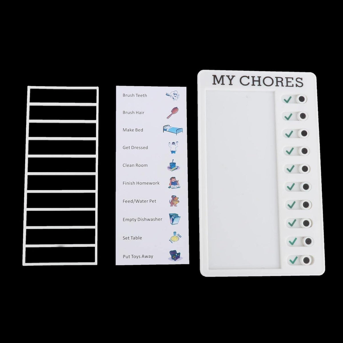 Portable Chores Note Board – Home Management Planning Memo Board (20×12 cm)