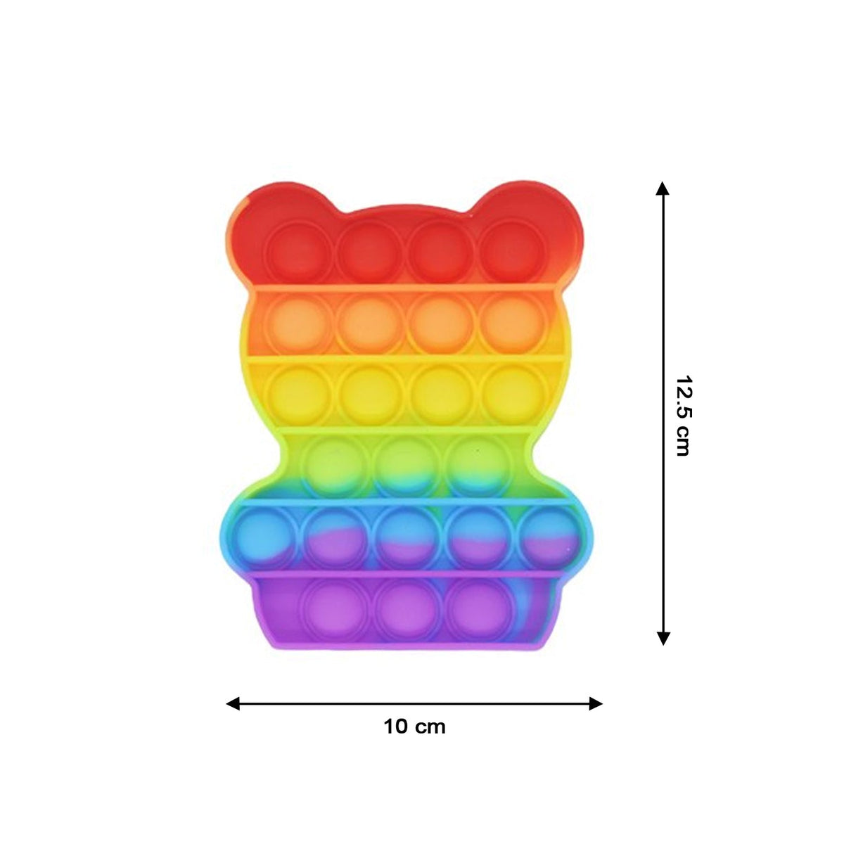 Bear  It toy in rainbow colors