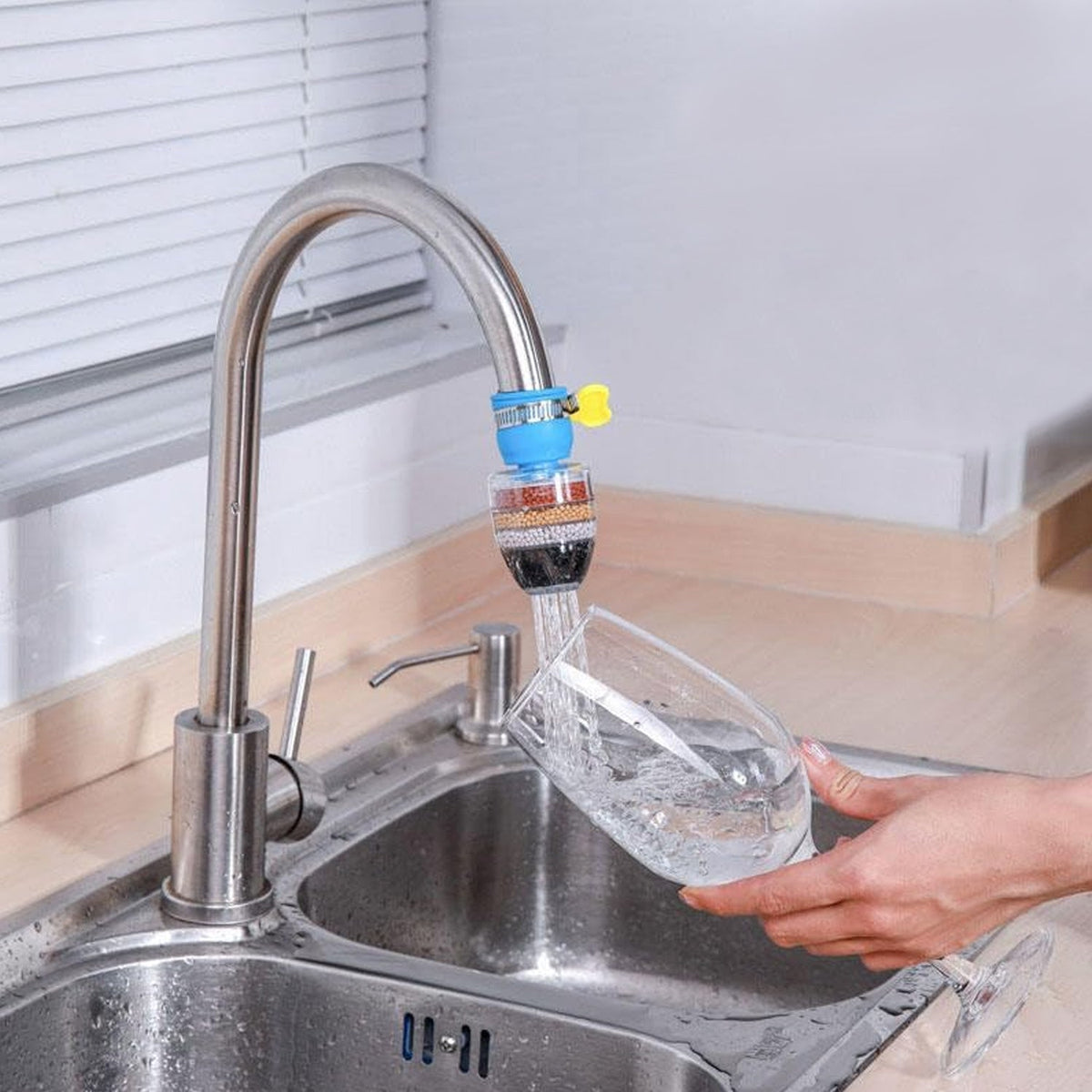 Water Faucet Clean Purifier Filter Cartridge Water Tap  Six Layer