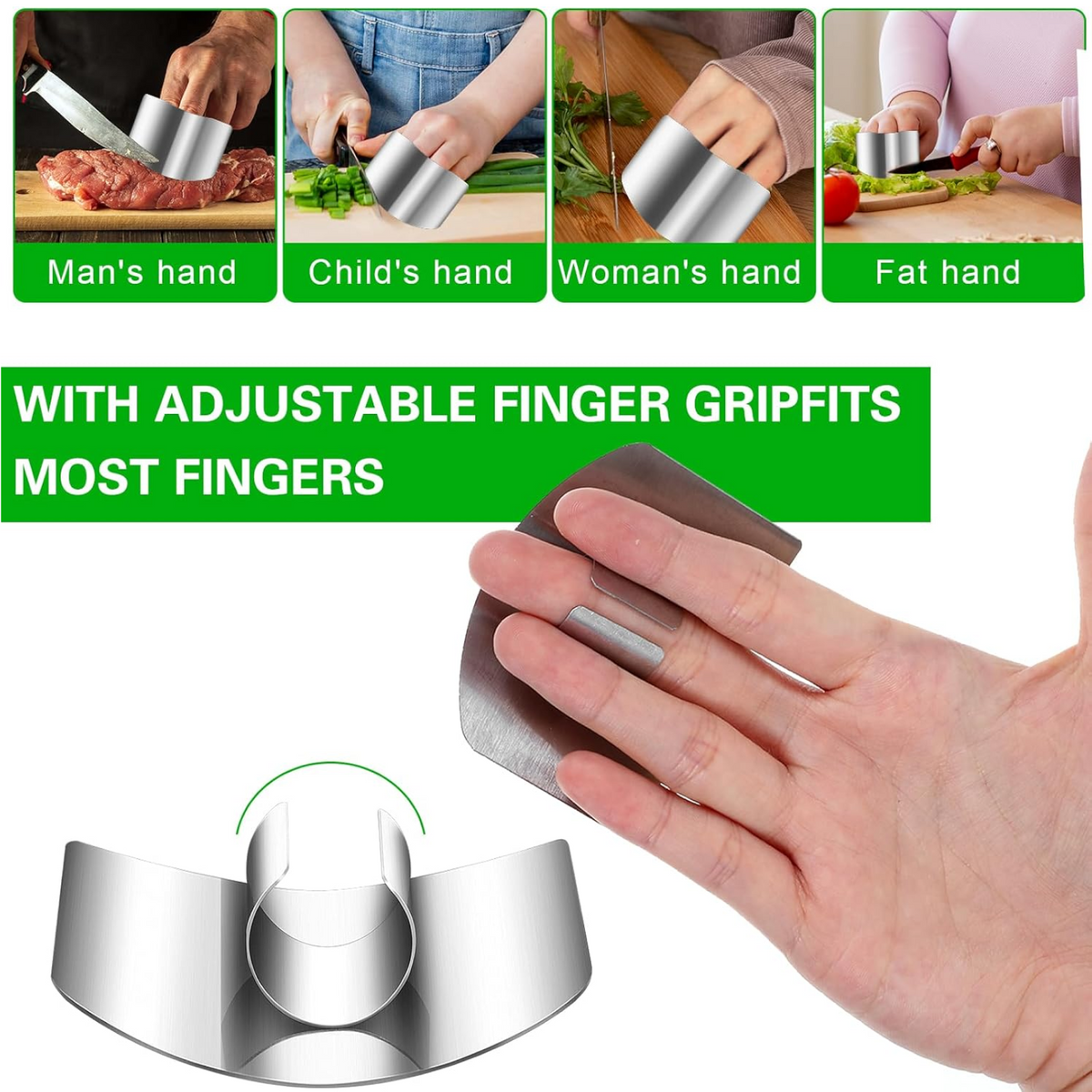 Stainless Steel Finger Guard Cutting Protector