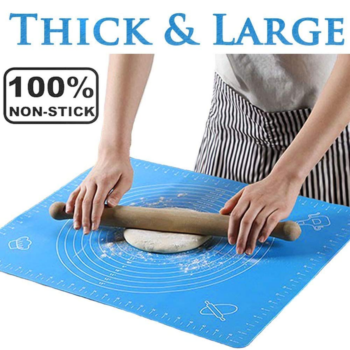 Mat, Rolling Mat Silicone Baking Mat Fondant Mat Sheet Chapati