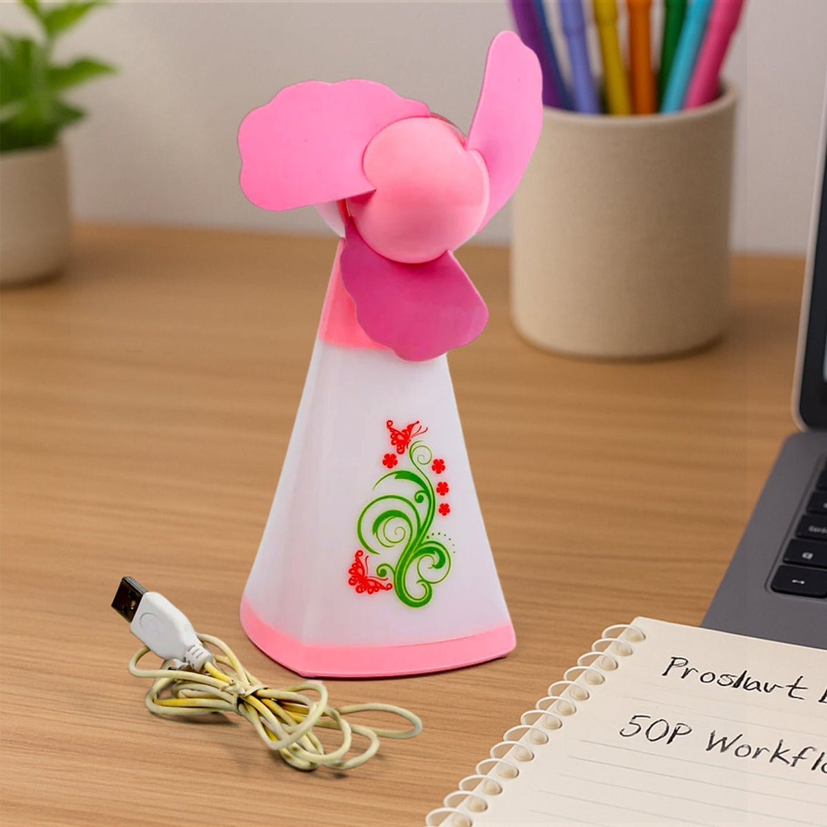 Portable USB Mini Fan for Office Desk Use