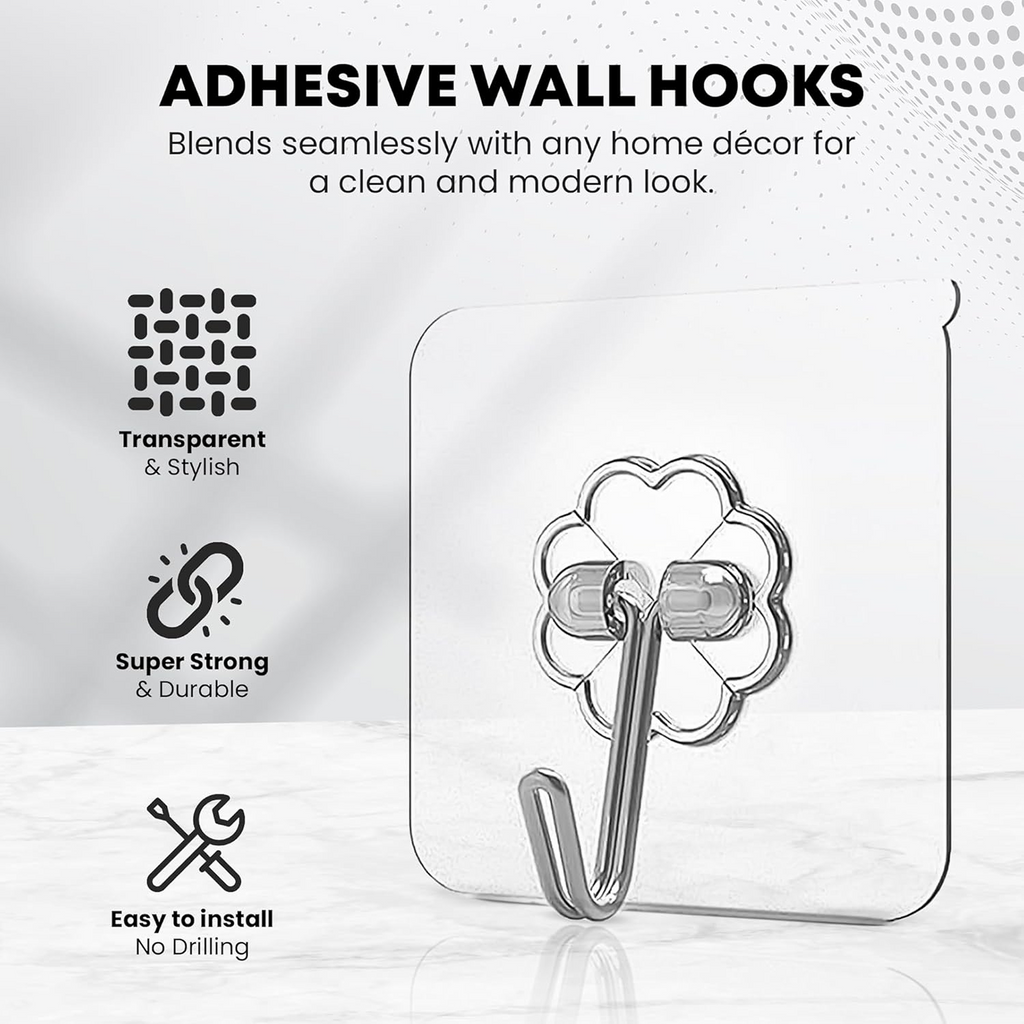 Multipurpose Strong Small Stainless Steel Adhesive Wall Hooks