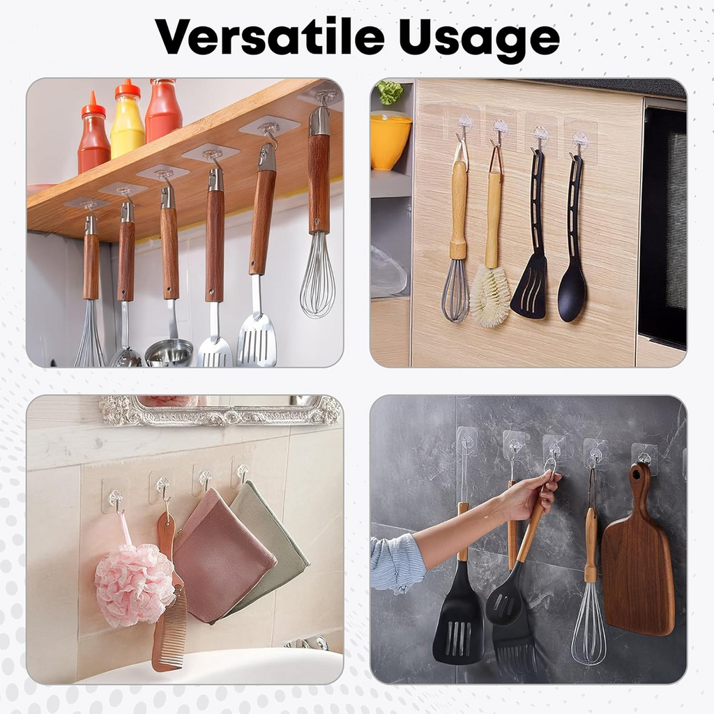 Multipurpose Strong Small Stainless Steel Adhesive Wall Hooks