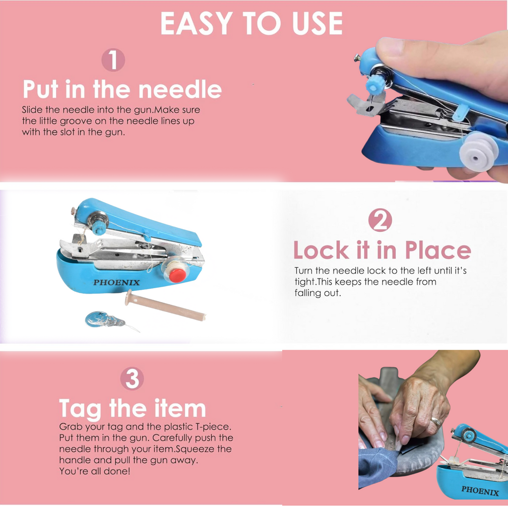 Handy Portable Mini Sewing Stapler Machine for Garment & Cloth