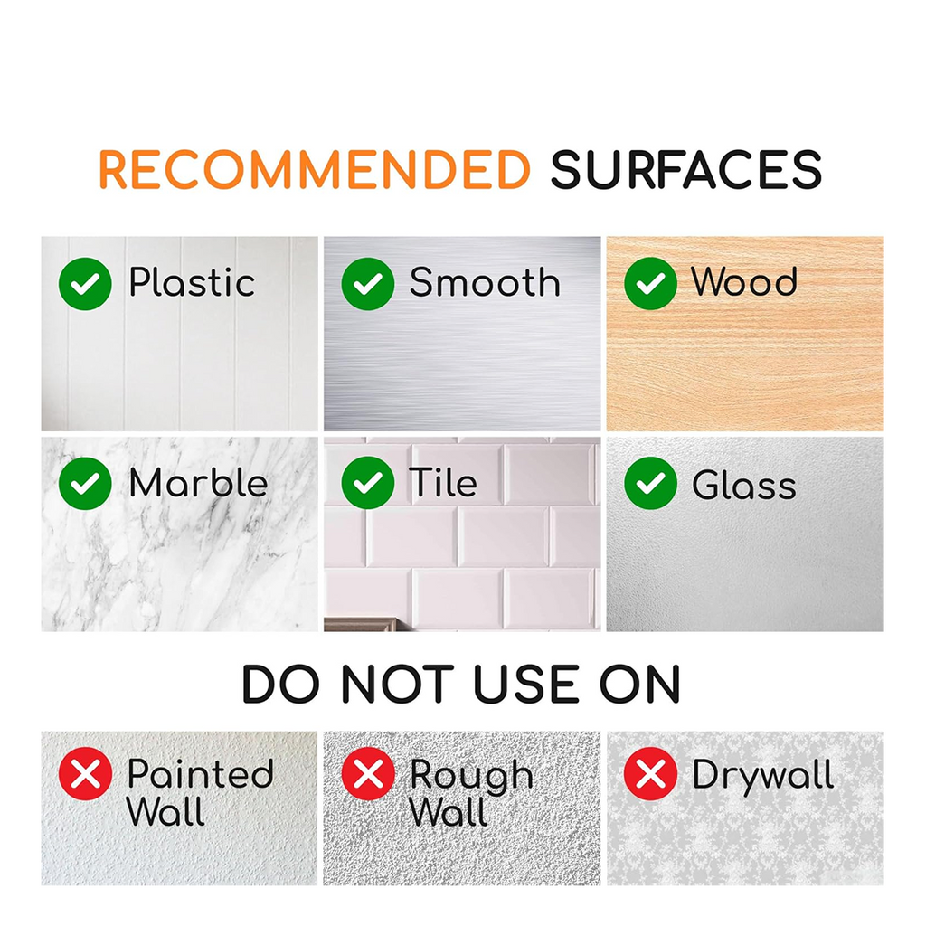 Transparent Rubber Vacuum Hangers for Bathroom, Kitchen, and Wall