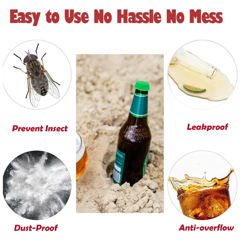 Beer Savers Caps for Soda & Bottles (6-Piece)