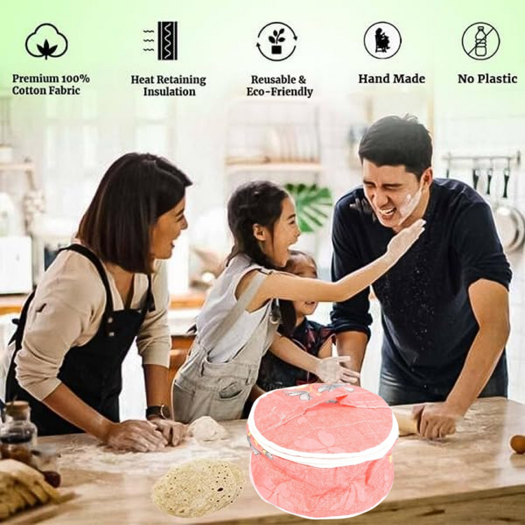 Hot Chapatti Washable Cotton Cloth Casserole Box