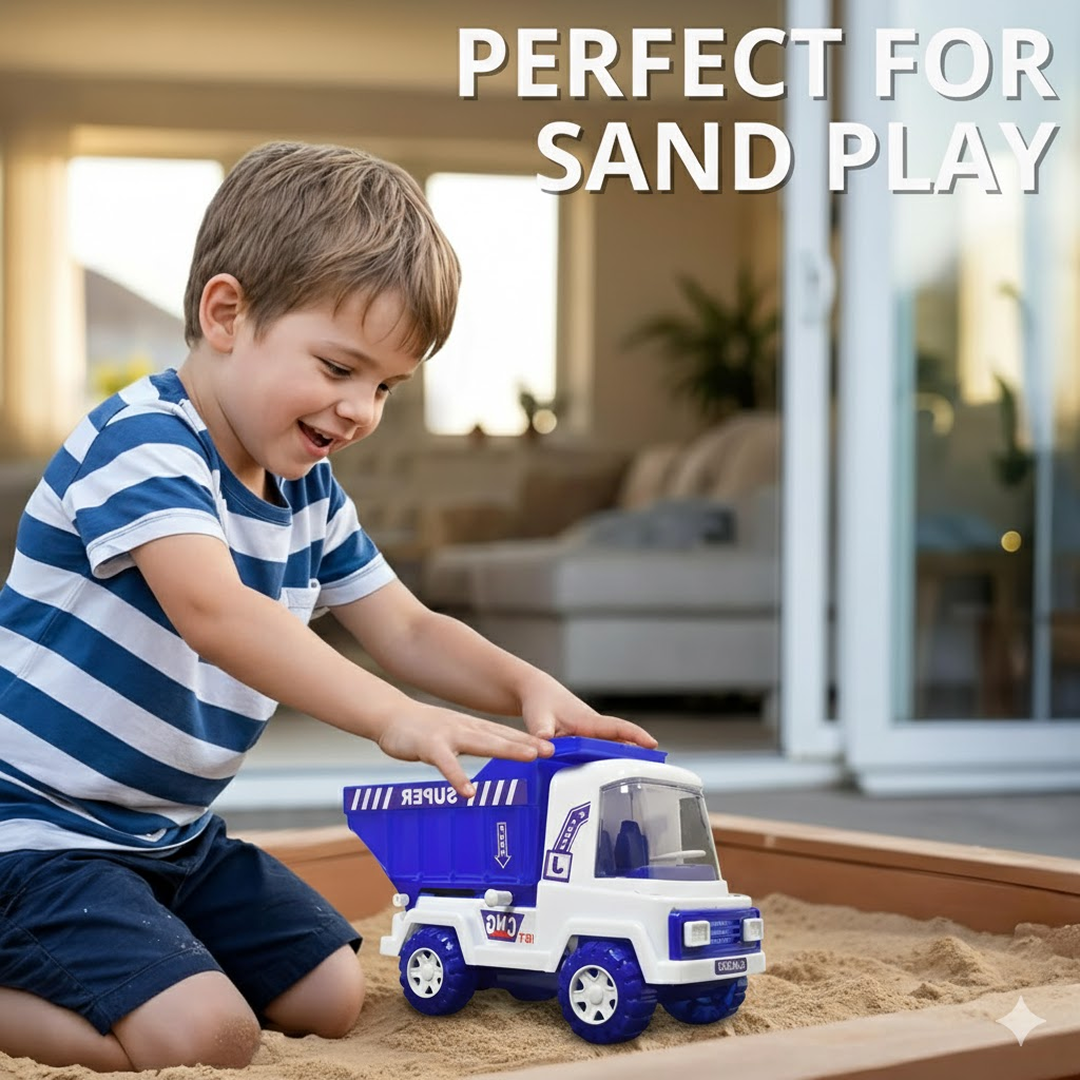 Big Friction Powered Dumper Truck Toy for Kids