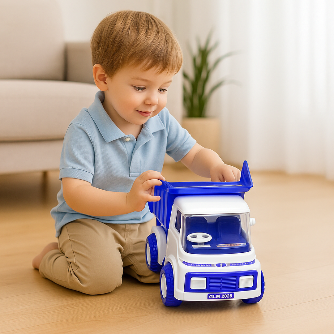 Big Friction Powered Dumper Truck Toy for Kids