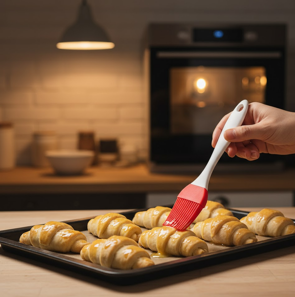 Spatula and Pastry Brush for Cake Decoration
