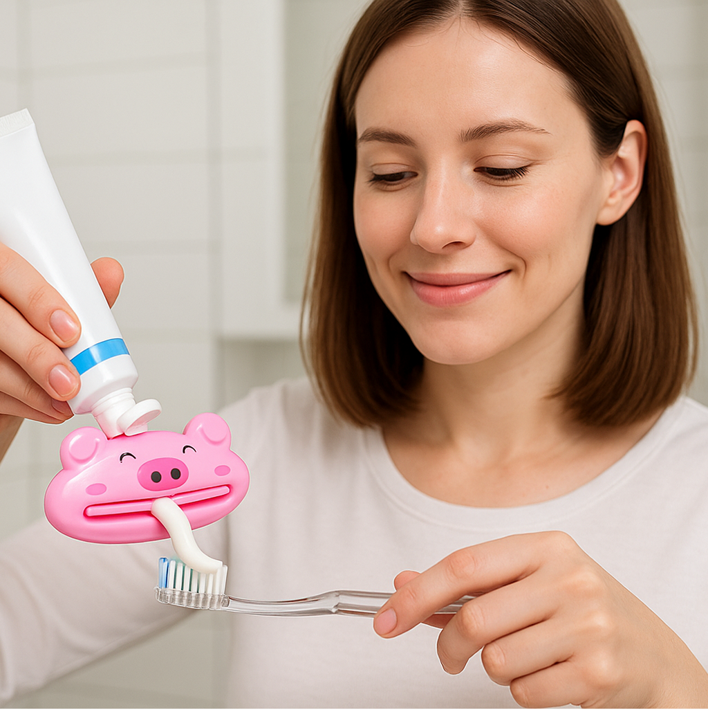 Animal Design Toothpaste Squeezer for Easy Dispensing