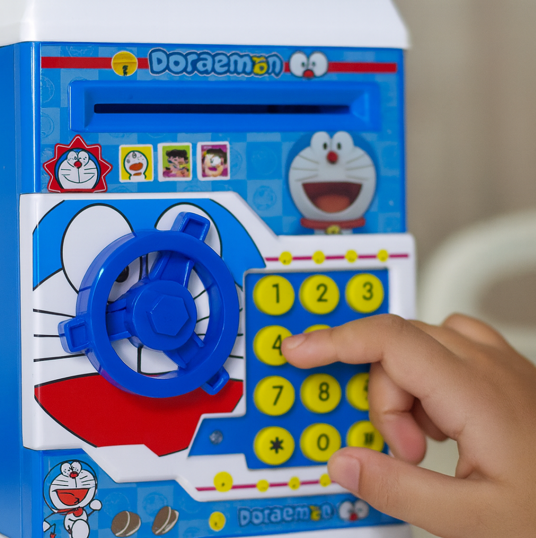 Electronic Piggy Bank ATM with Password for Kids Savings