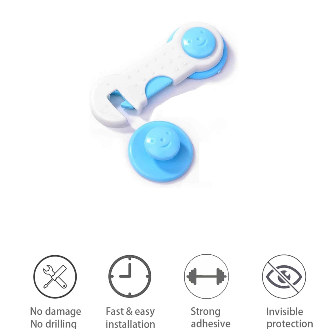 Child Safety lock  Proofing for Cabinet Toilet Seat Fridge Door Drawers ( 1 pc)