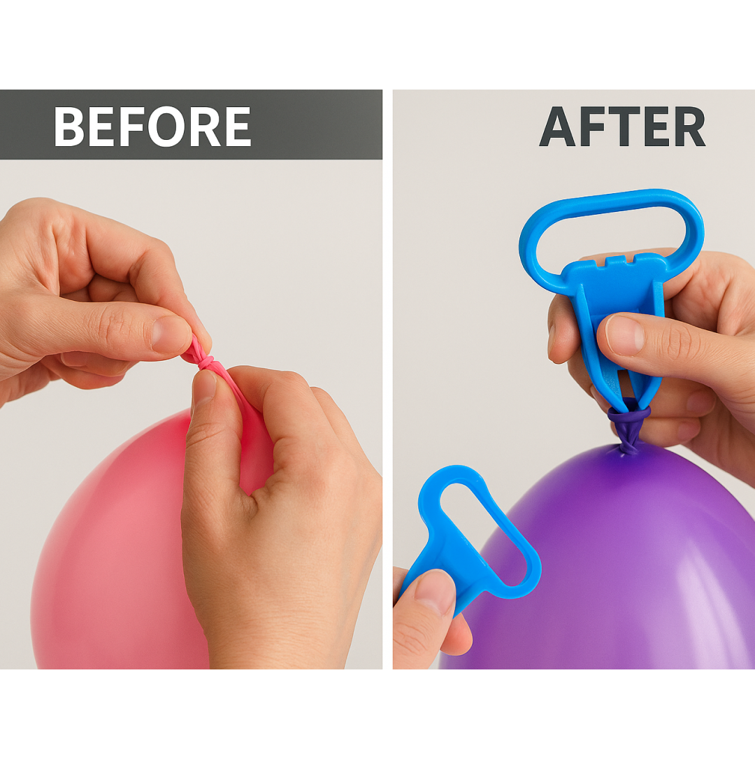 Balloon Tying Tool – Fast Knotting for Party Decorations