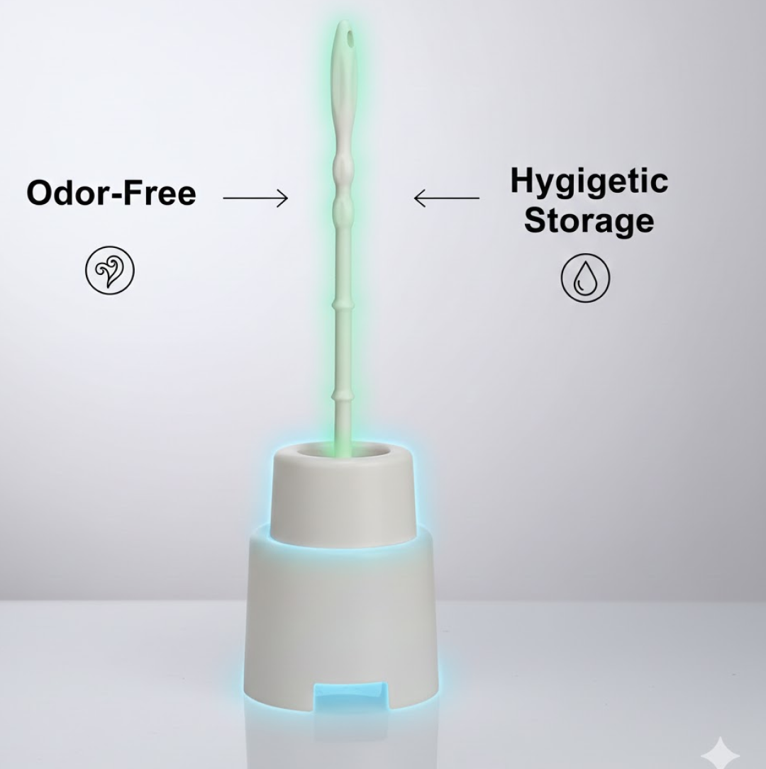 Toilet Cleaning Brush with Potted Holder
