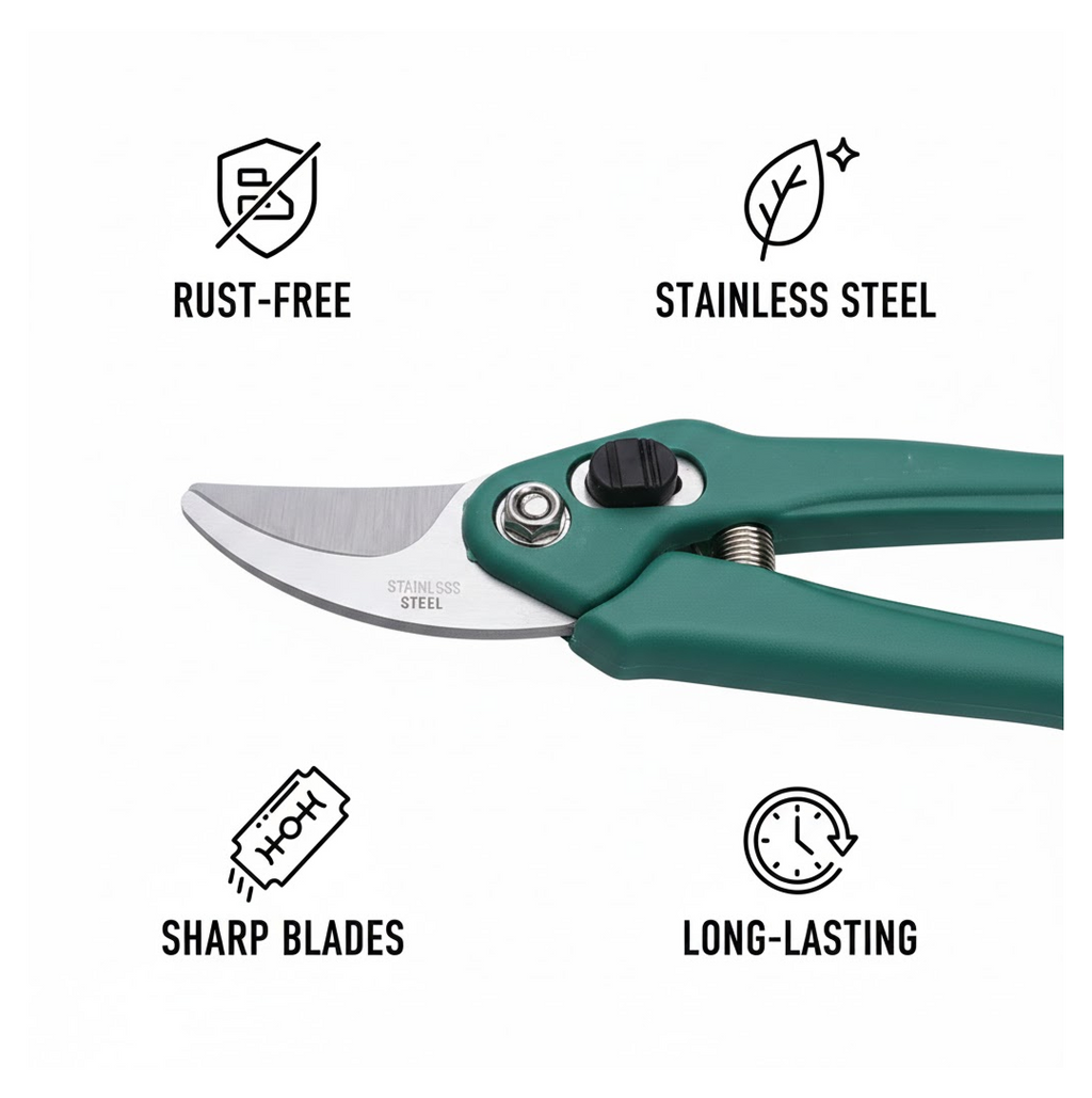 Garden Shears Pruners Scissor for Cutting Branches, Flowers, Leaves, Pruning Seeds