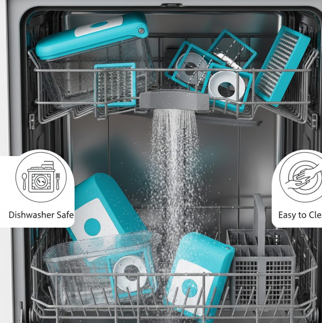 Ganesh 7 in 1 Plastic Vegetable Dicer, Blue