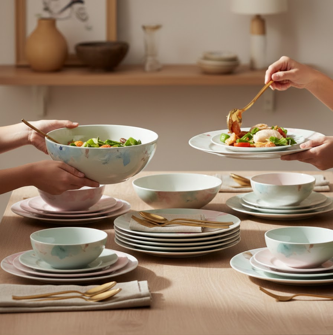 Premium Tableware, Dinner Set, 32 Pc For Serving Food Stuffs And Items.