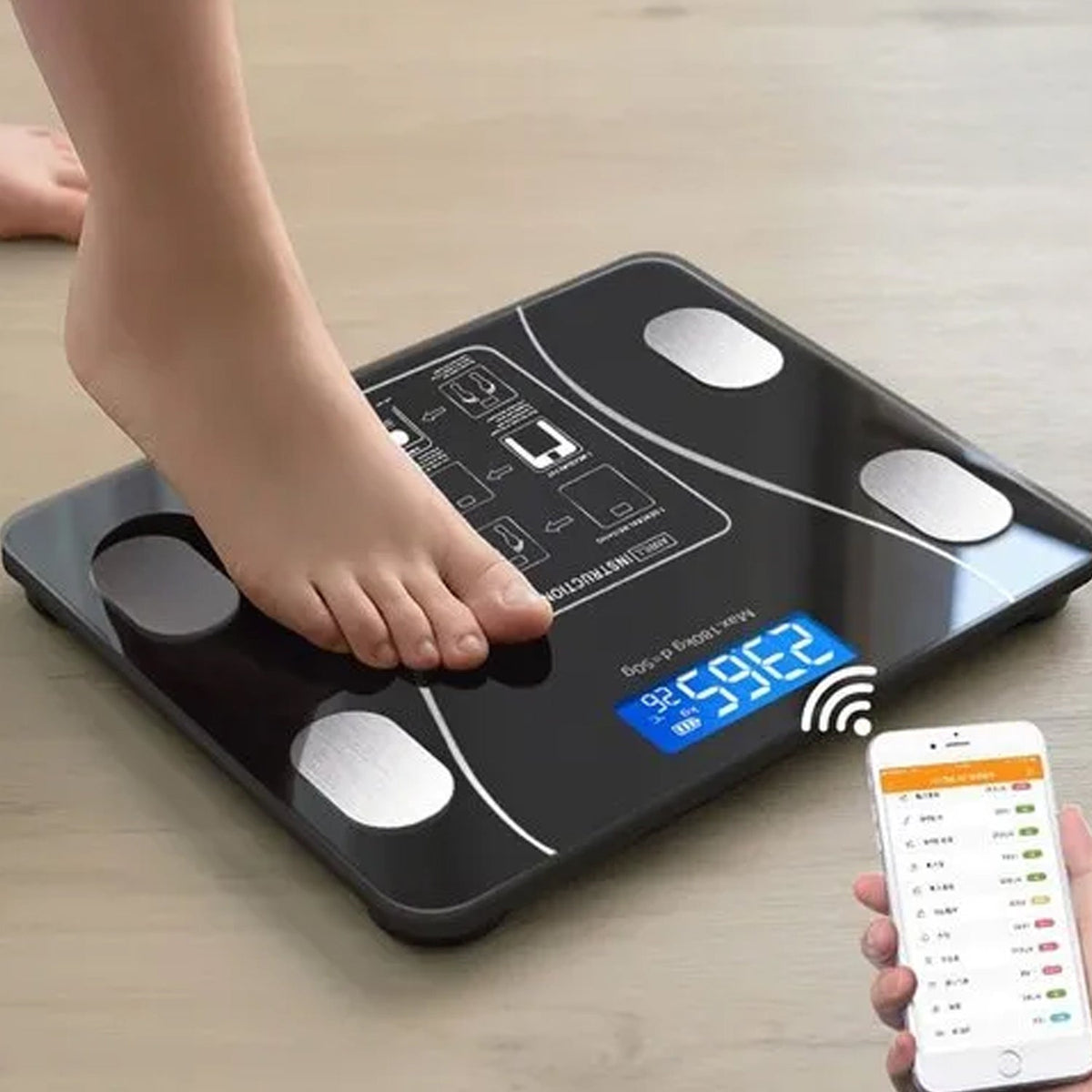 Digital body weight scale with app