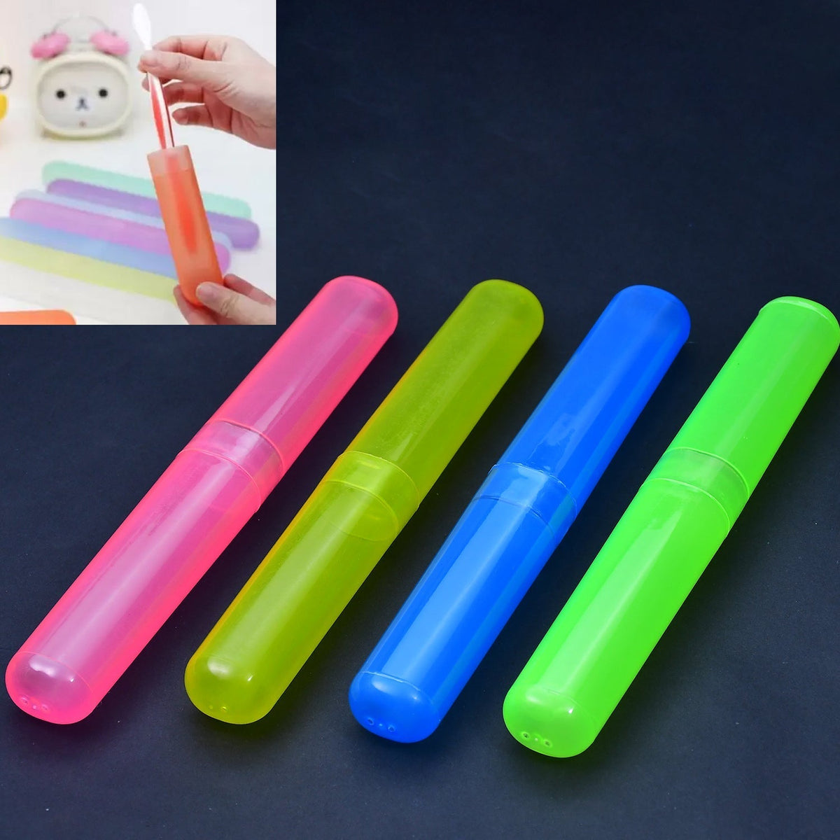 4 Toothbrush Cover Set
