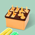 Plastic Kulfi Mold, Kulfi Molds 8 pcs Tray Ice Cream Mold (Brown Box)