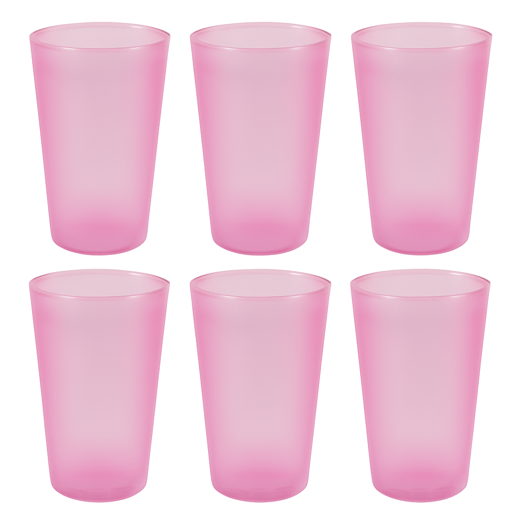 Large Glass Set – for Kitchens & Offices, Perfect for Water & Beverages (6-Piece)