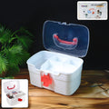 Medical Storage Box with Detachable Tray & Handle