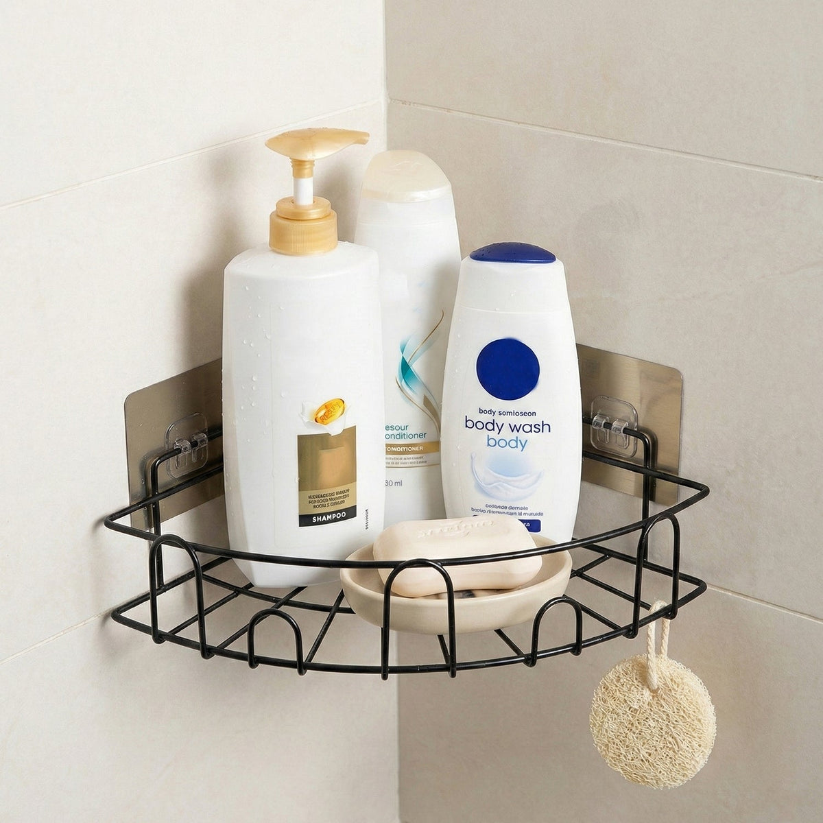 2 Pc Shower Caddy Corner for holding and storing various household stuffs and items etc.