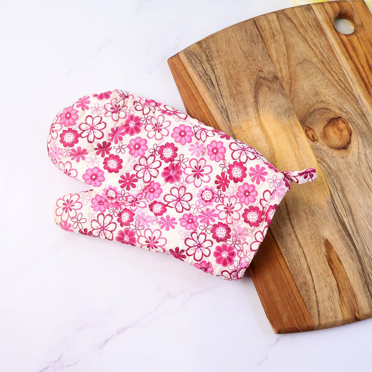 Designer Multicoloured Oven Mitt and Pot Holder (24 Cm)
