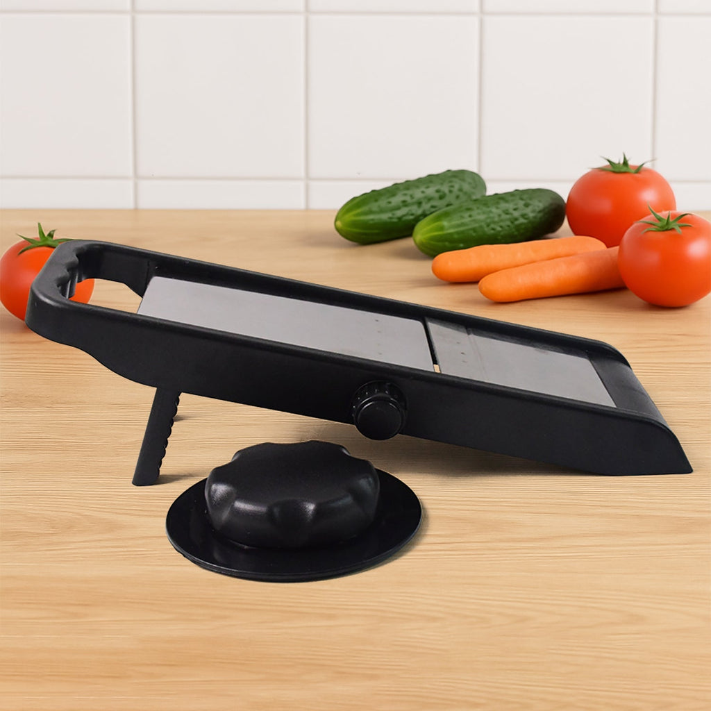 Supermom Adjustable Plastic Slicer, 1-Piece, Black / Silver