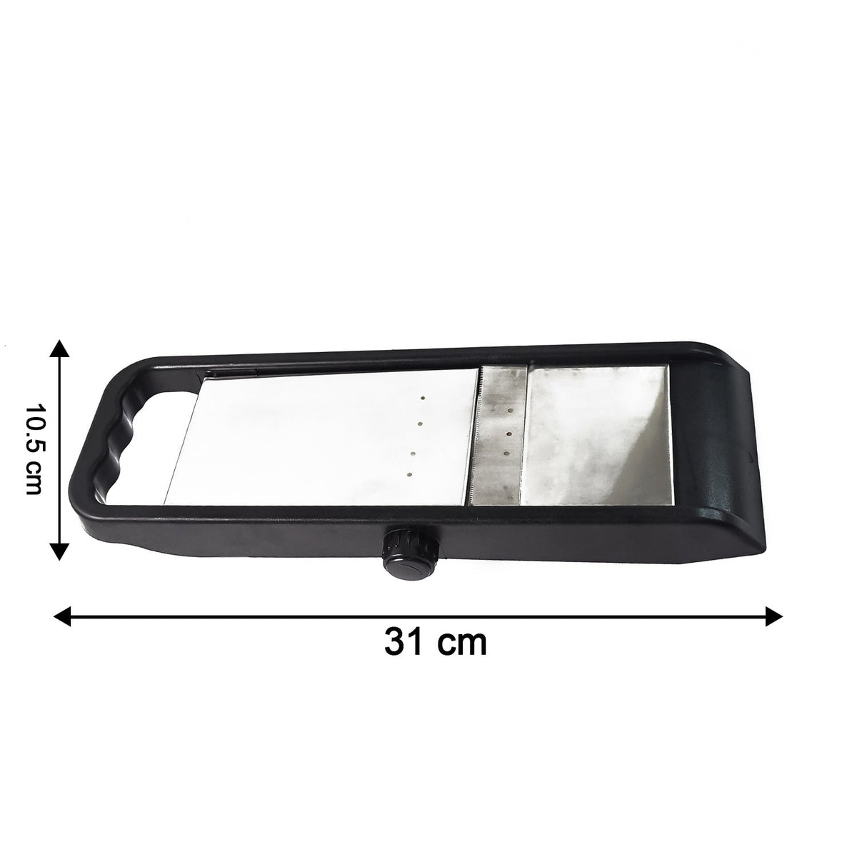 Supermom Adjustable Plastic Slicer, 1-Piece, Black / Silver